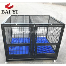 Large Steel Tube Frames Animal Dog Cages With Wheels